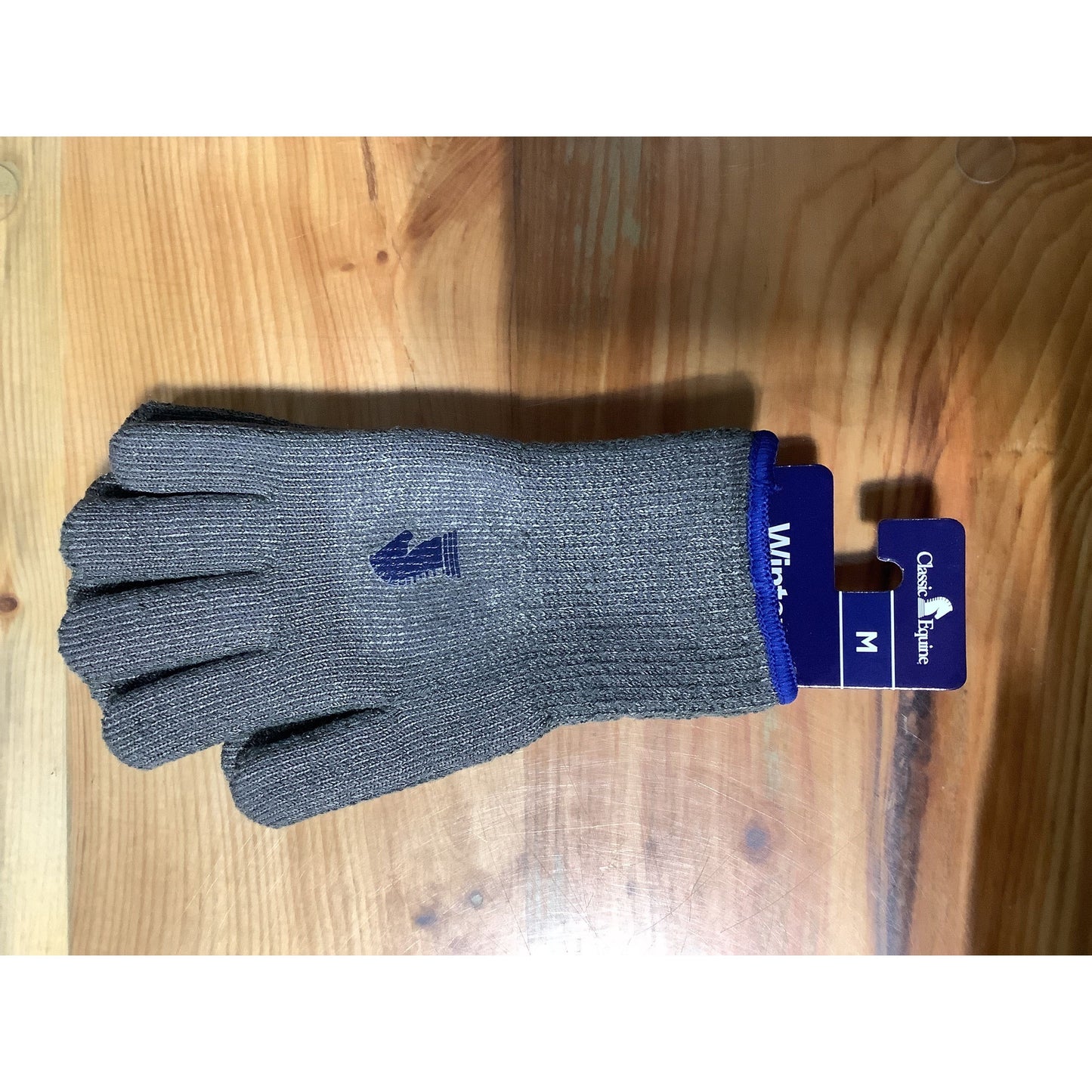 Classic Equine Winter Barn Gloves Grey- BGLOVEHGYSPAIR