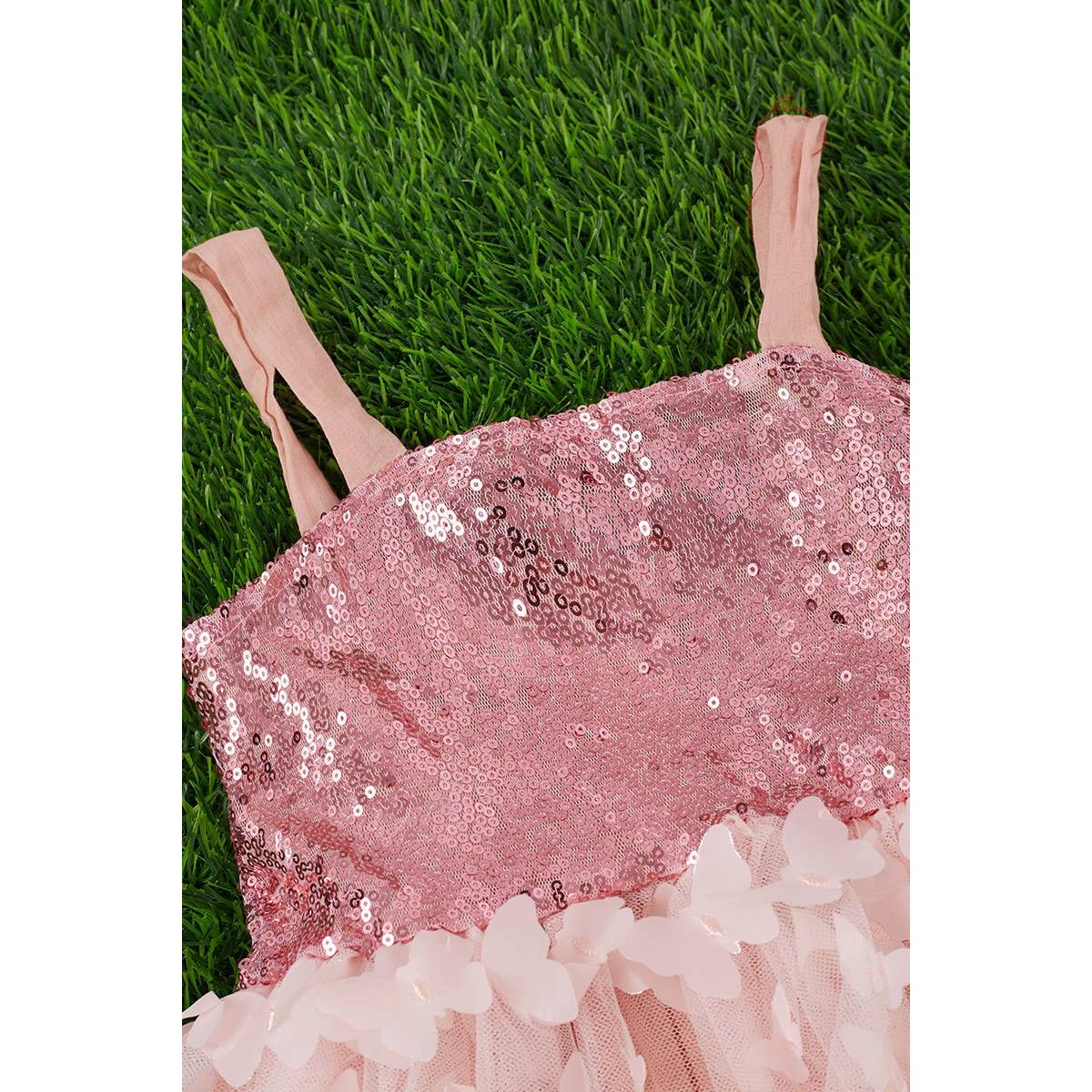 BABY CORAL BUTTERFLY TULLE DRESS SOL