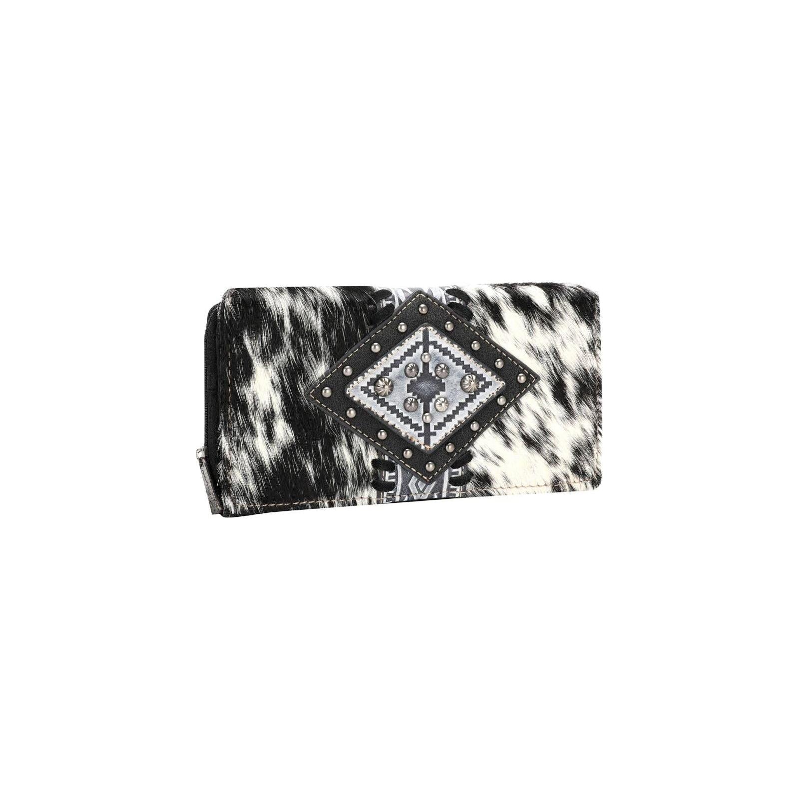 Montana West - TR146-W010 Trinity Ranch Hair-On Cowhide Wallet
