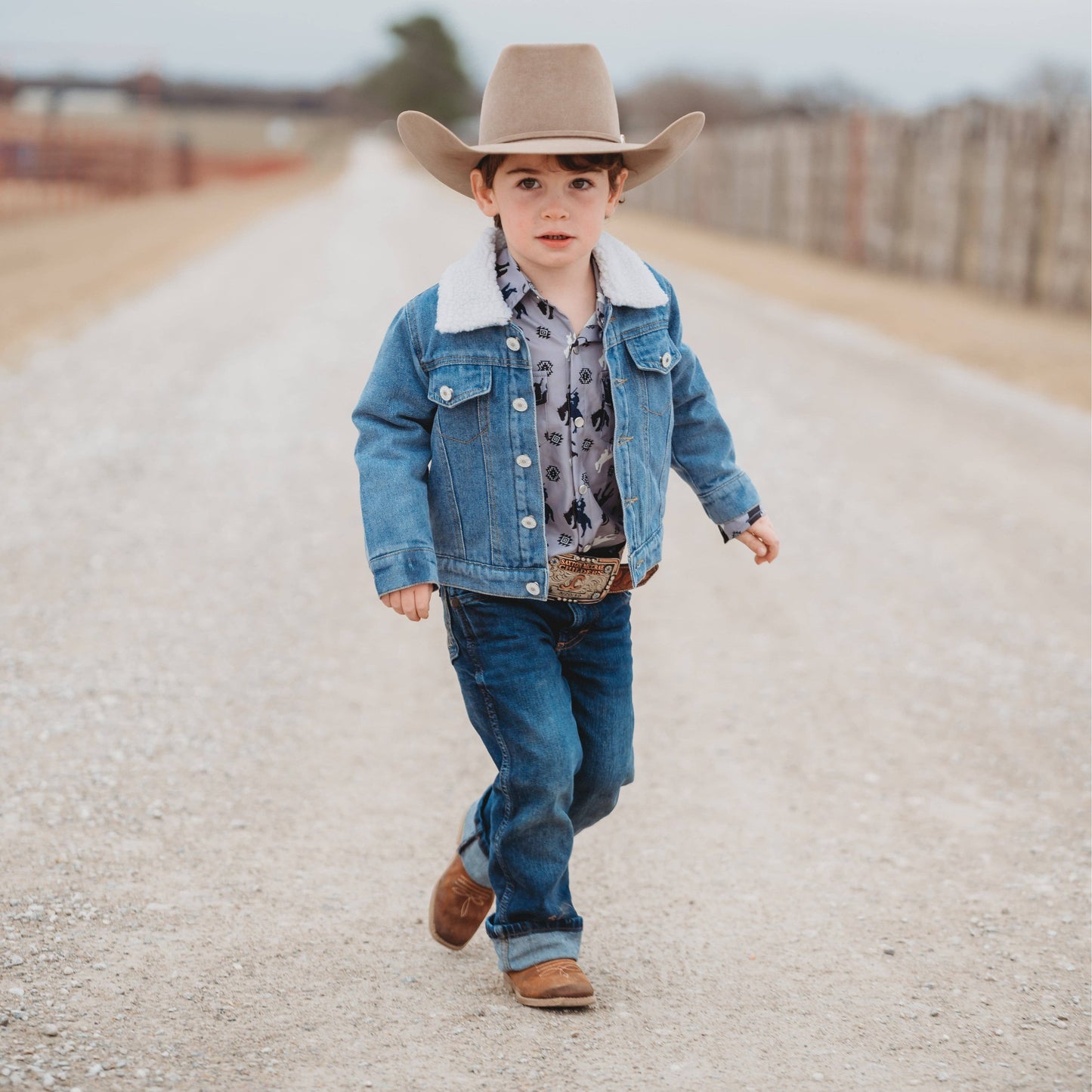 Shea Baby - Boys Denim Wool Jacket