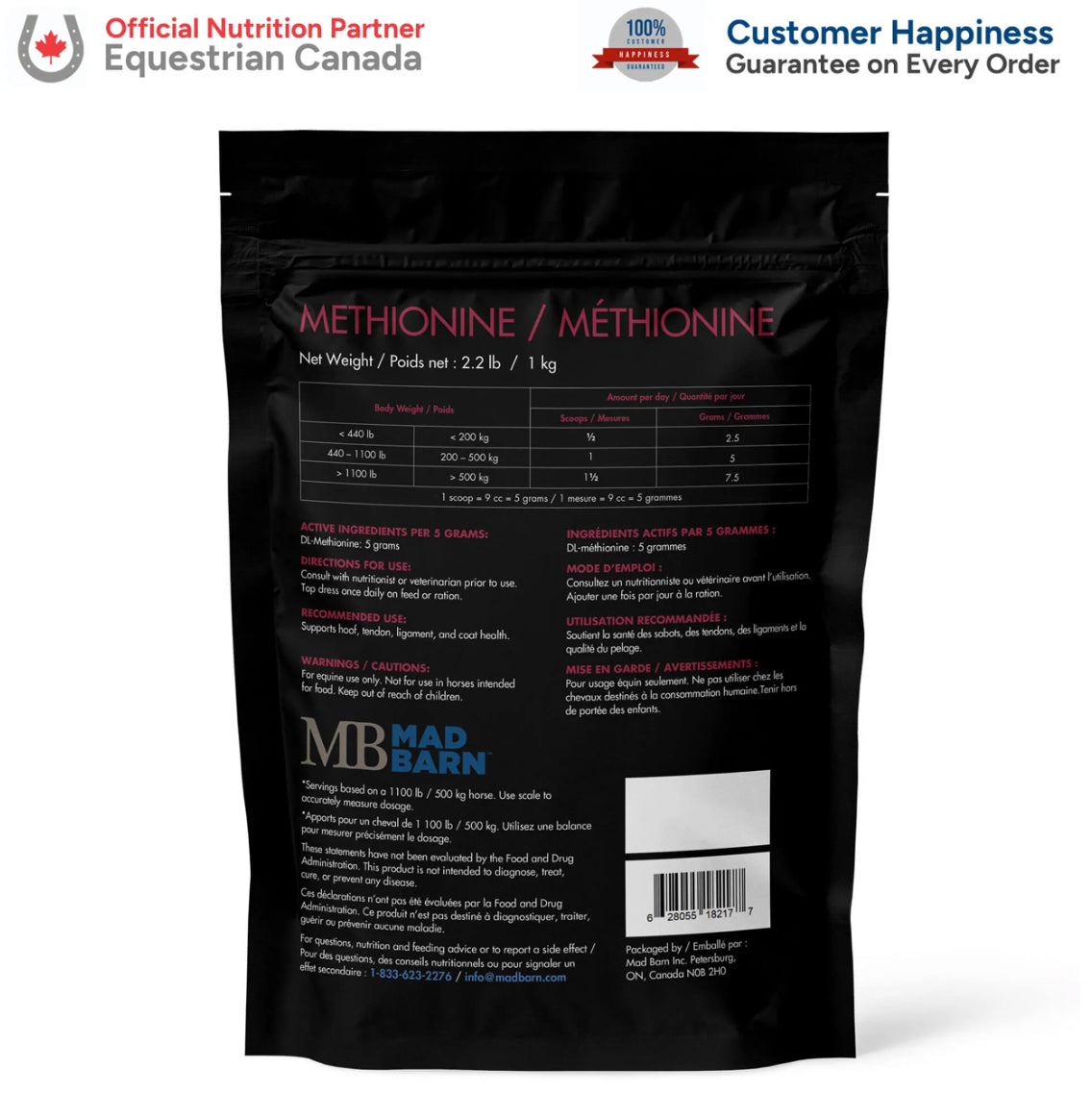 Mad Barn Methionine 1kg