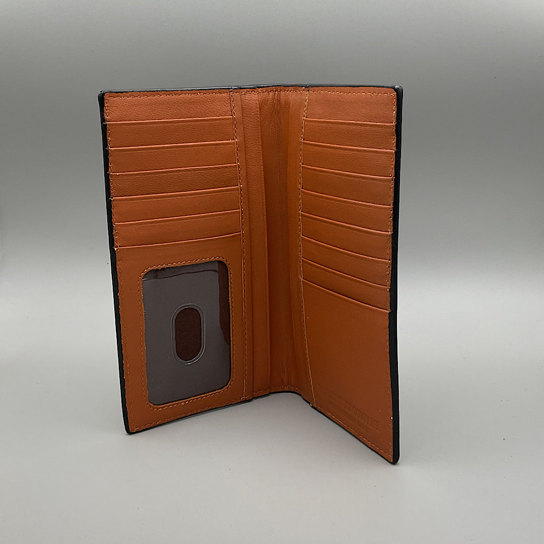 Ranger Belt Co - Men’s Wallet - Chestnut Stamped & Carved C1308