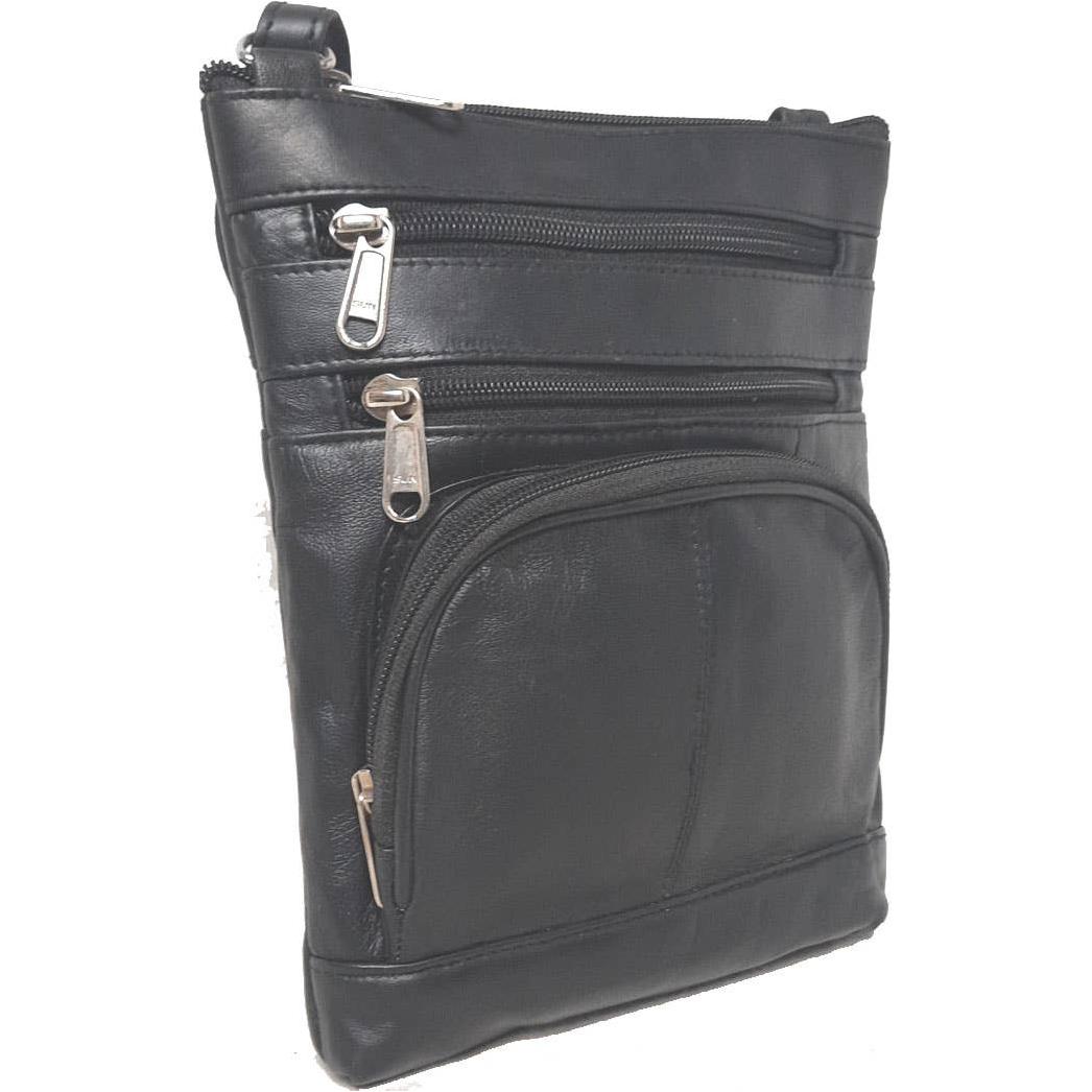 IGI CANADA - Genuine Lambskin Leather Women's Slim Cross Body Bag #7078