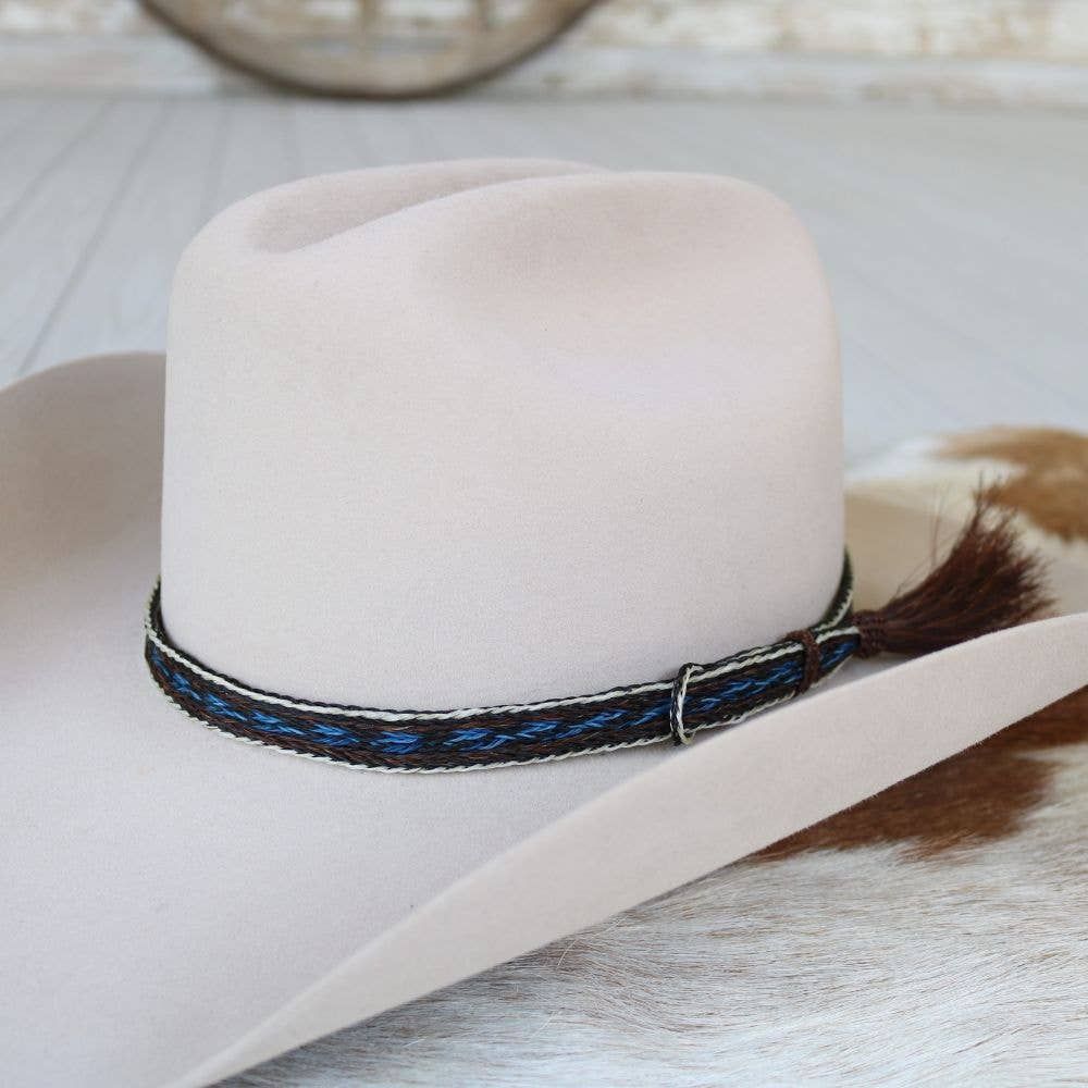 Willow Lane Hat Co. - Horsehair Braided Single Tassel Hat Band - Bandera