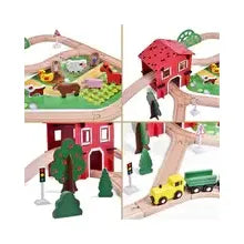 AC7529 77pcs Farm Train Set - Open Case