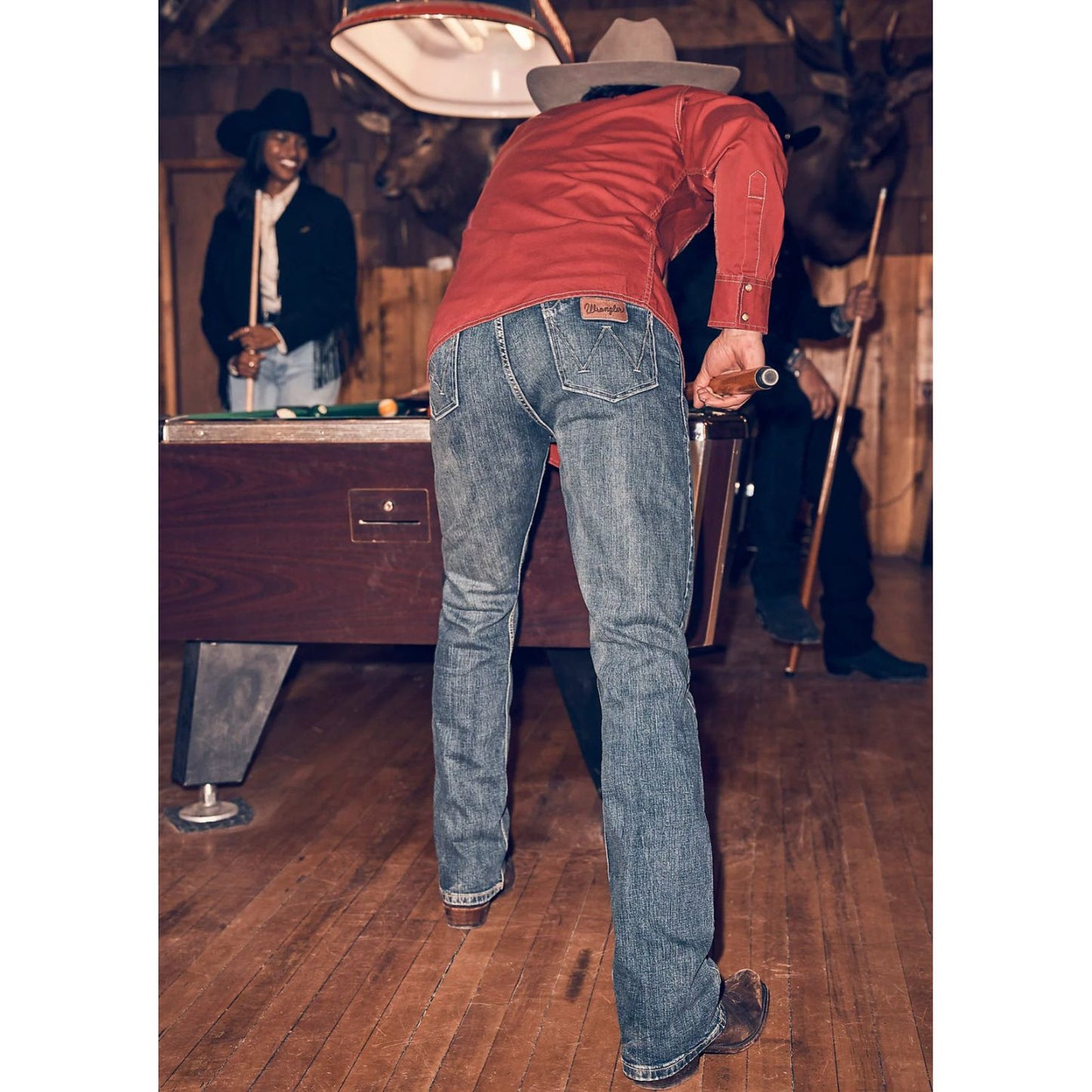 Mens Retro Wrangler Slim Boot Jeans 1077MWZRW