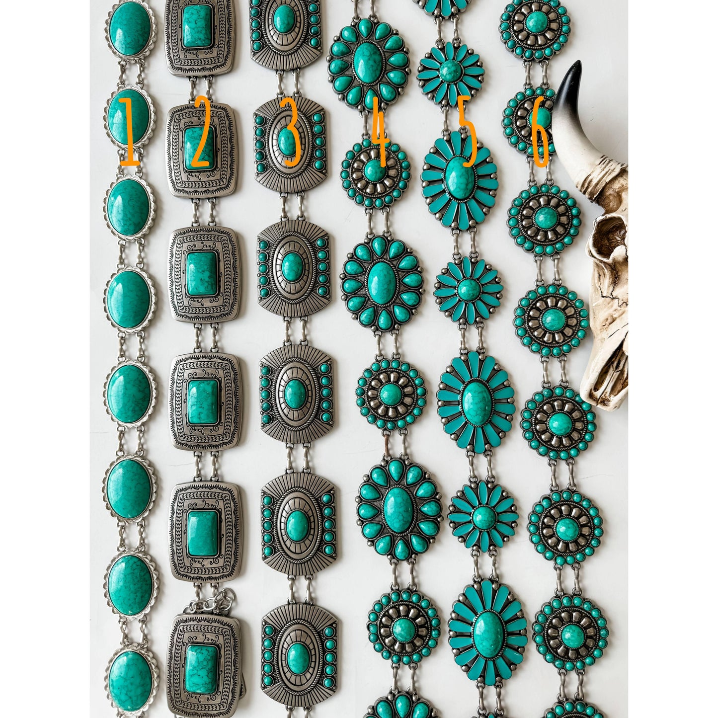 Boho Ranch Shop - Western Concho Link Chain Belt