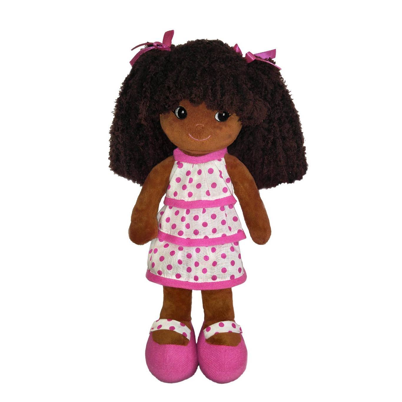 GirlzNDollz - Elana Pretty in pink Doll In Polka Dot Purse