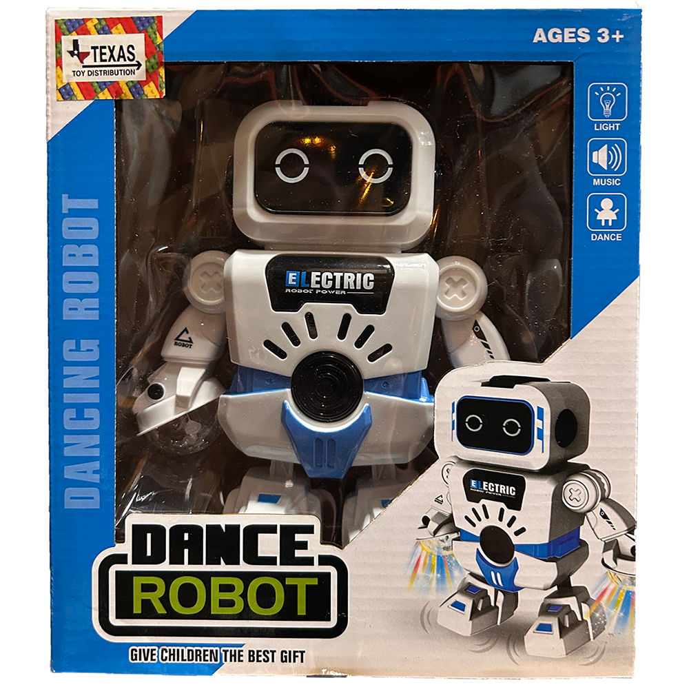 Texas Toy Distribution - Dancing Robot with Lights and Sounds in Window Box