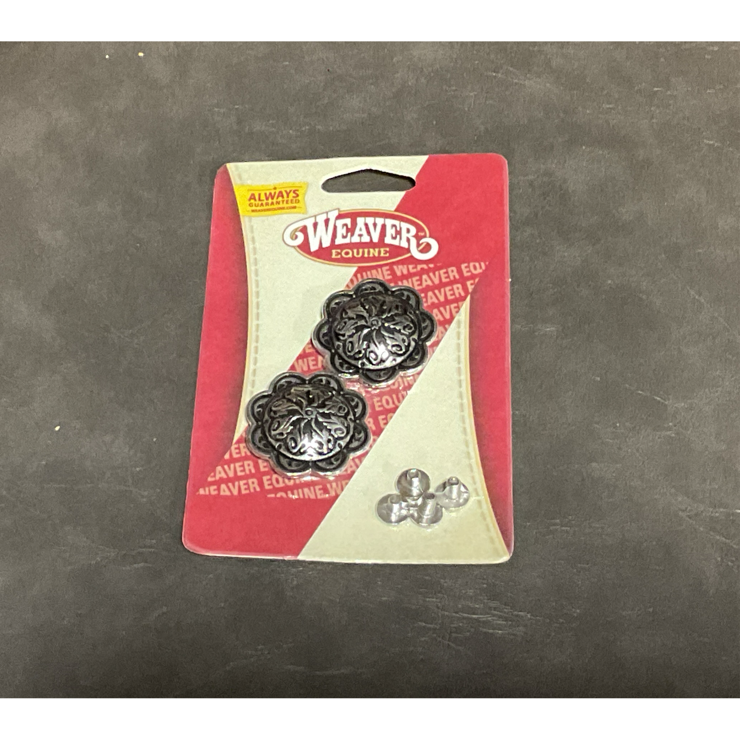 Weaver Concho - Floral, Stainless Steel 1.5” w/ 3/8” Post 77-4047