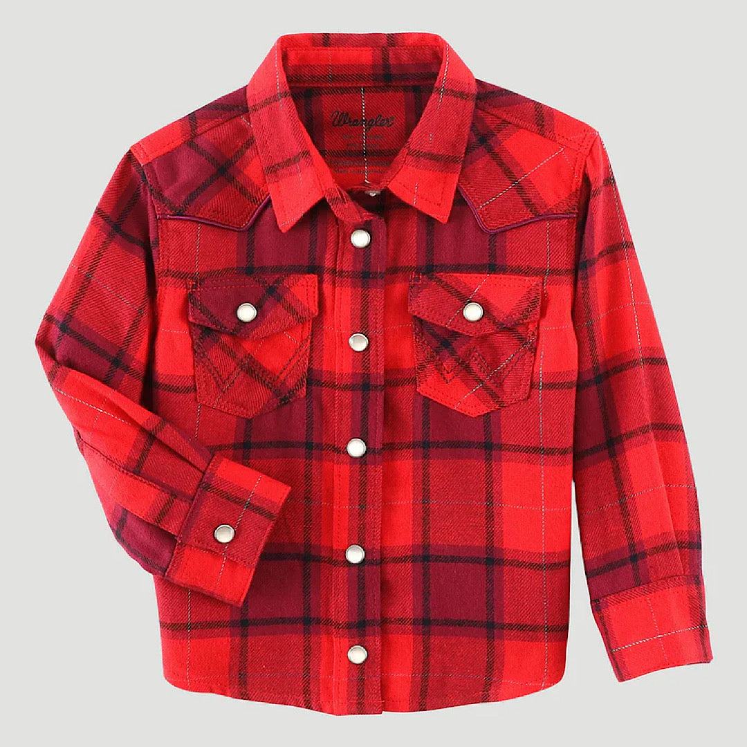 Wrangler Girls Infant Red Flannel 112338533