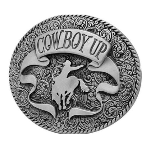 Cowboy Up Belt Buckle 1187