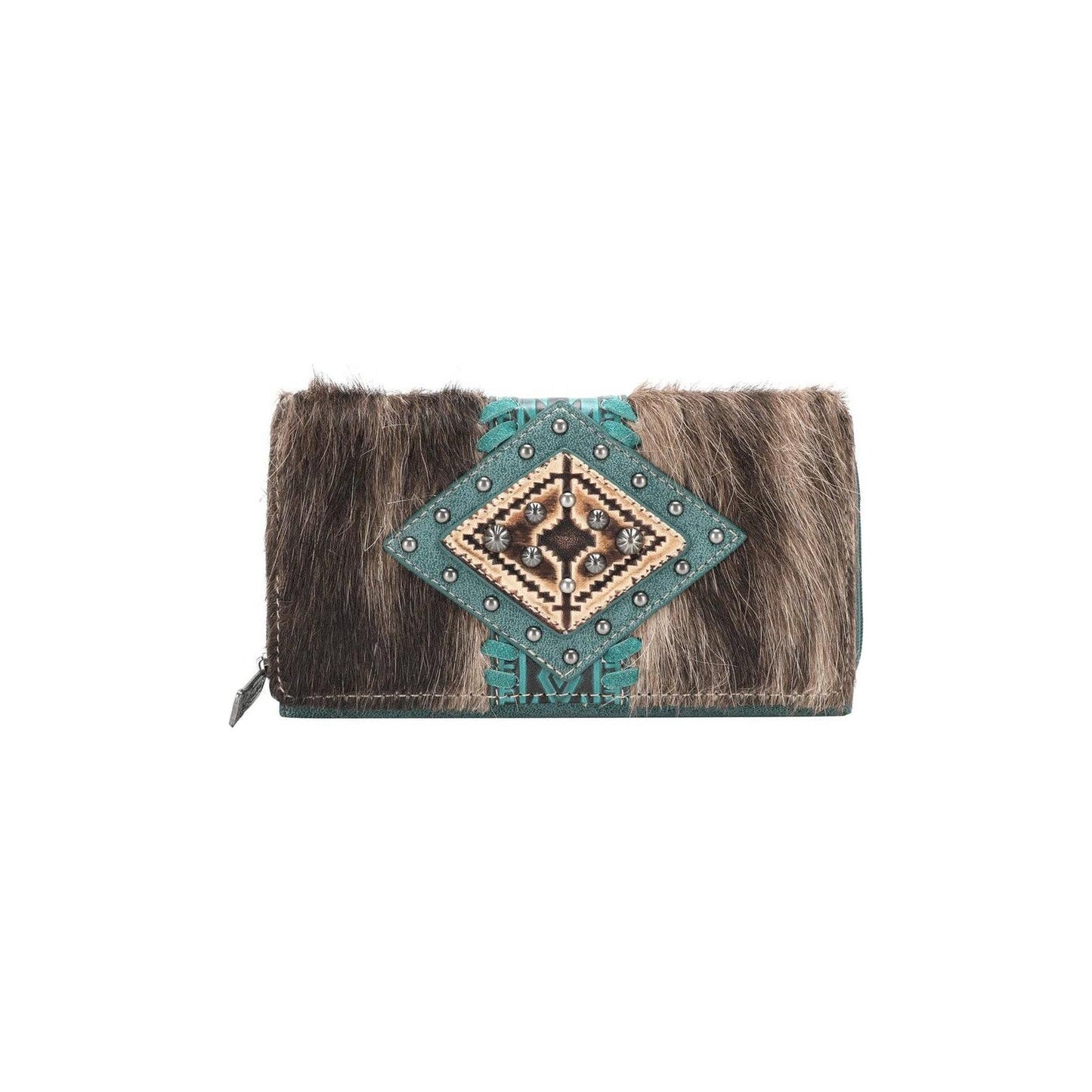 Montana West - TR146-W010 Trinity Ranch Hair-On Cowhide Wallet