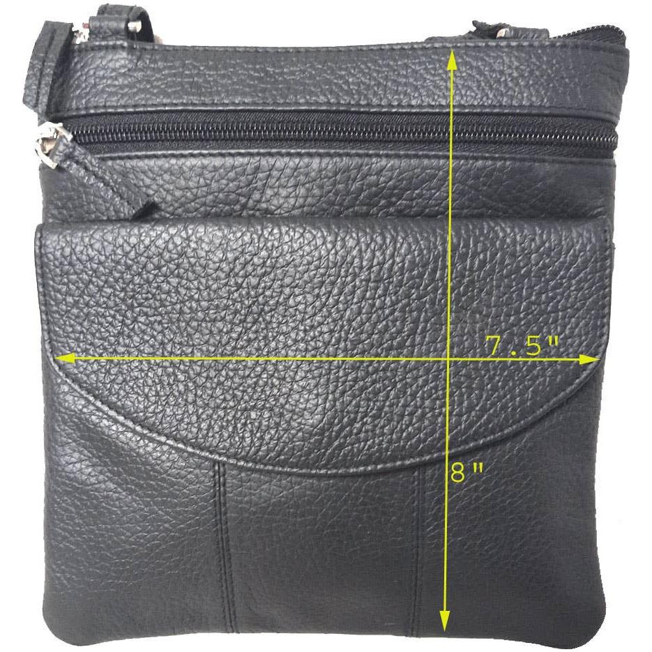 IGI CANADA - Genuine Leather Women's Shoulder Cross Body Bag #7686