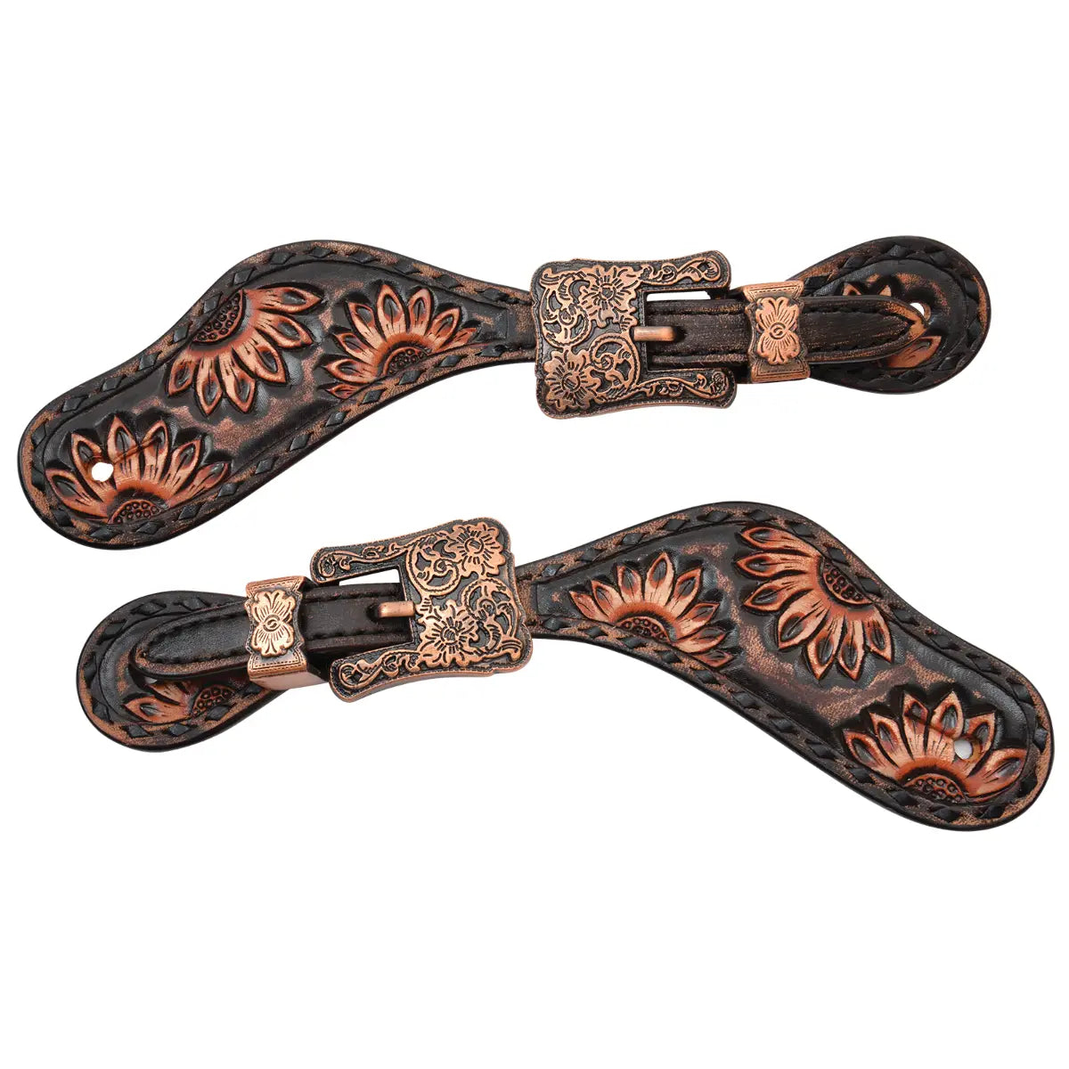 Circle Y Spur Straps - Vintage Sunflower X0710-1001