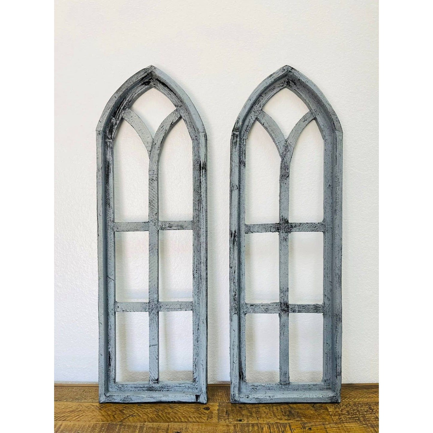 36" Cathedral Wood Arches, 2 PC Set, Dark Gray - 6.9 (OOS)