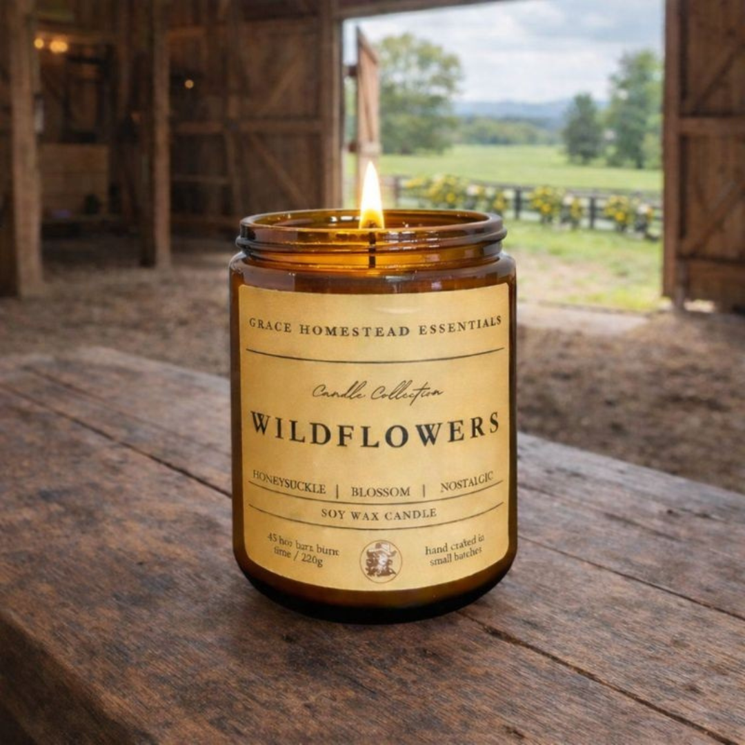 Wildflowers Soy Candle 8oz | Hand Poured Candle