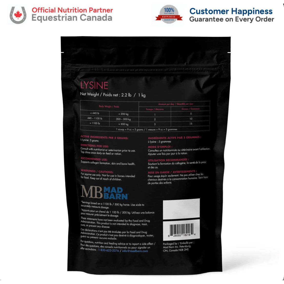 Mad Barn L-Lysine 1kg