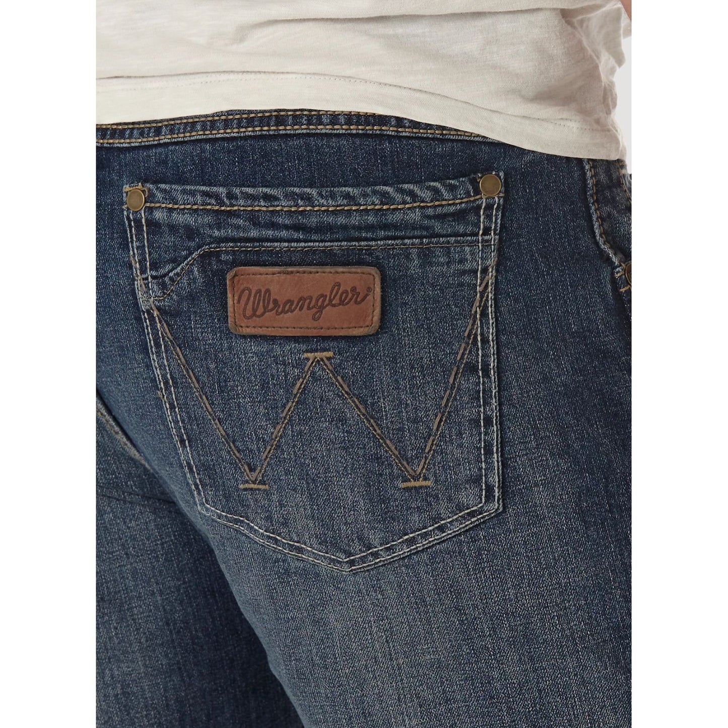 Mens Retro Wrangler Slim Boot Jeans 1077MWZRW