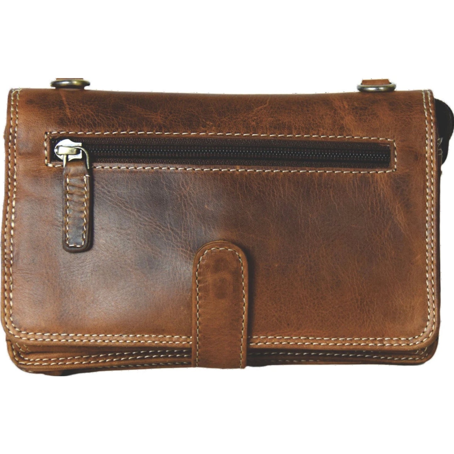 Rugged Earth - Leather Organizer Handbag