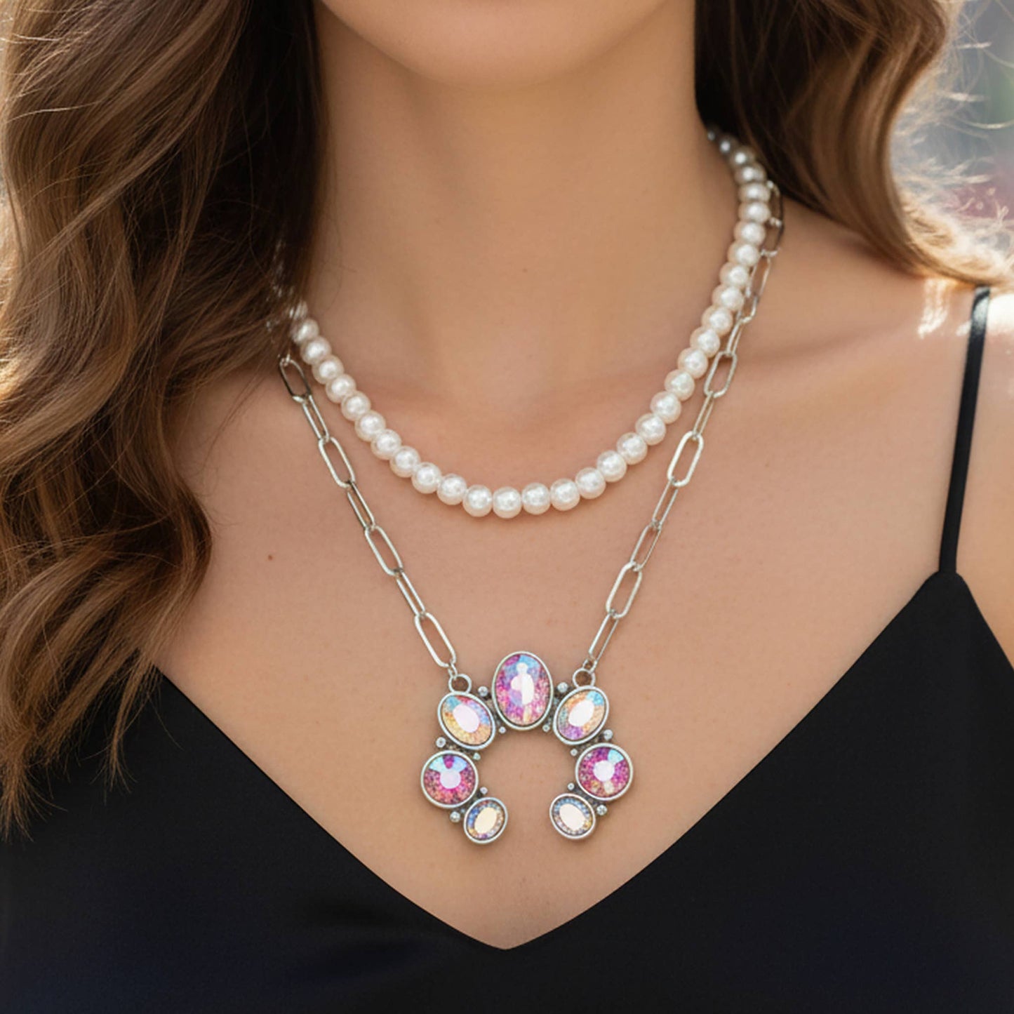 Layered Crystal Necklace