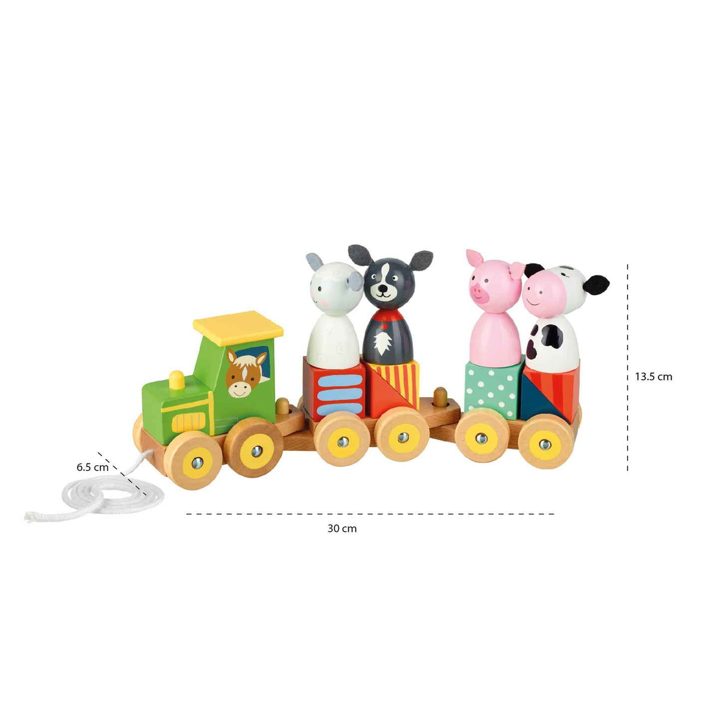 Orange Tree Toys - Farm Animal Puzzle Train