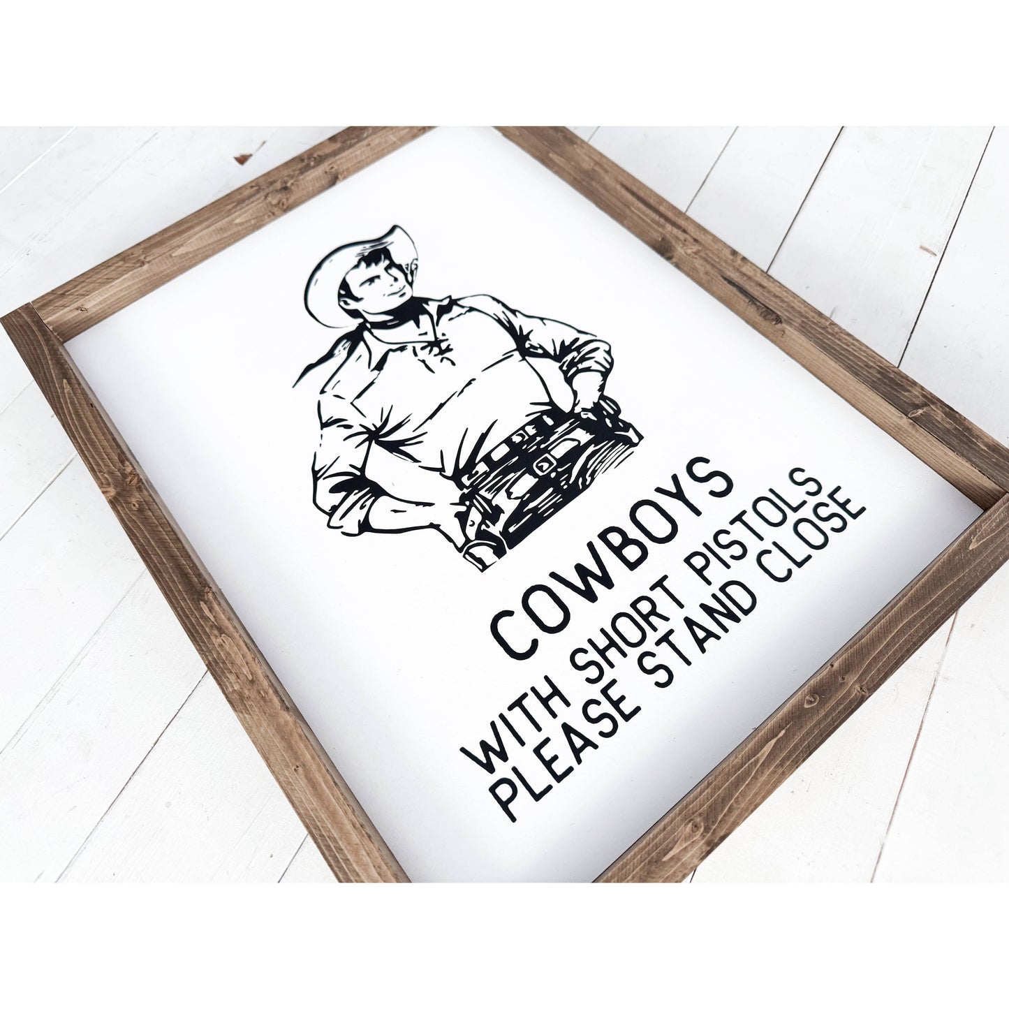 Ashwood Designs - Cowboy bathroom sign