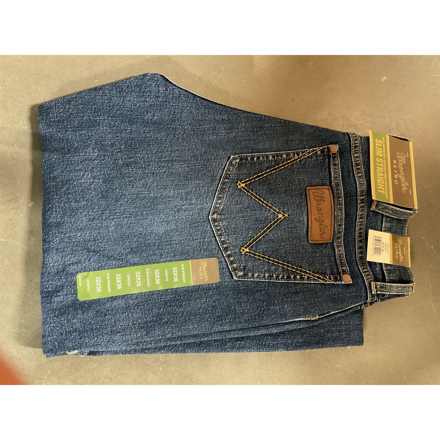 Wrangler Mens Jean - Retro, Slim Straight 112374794