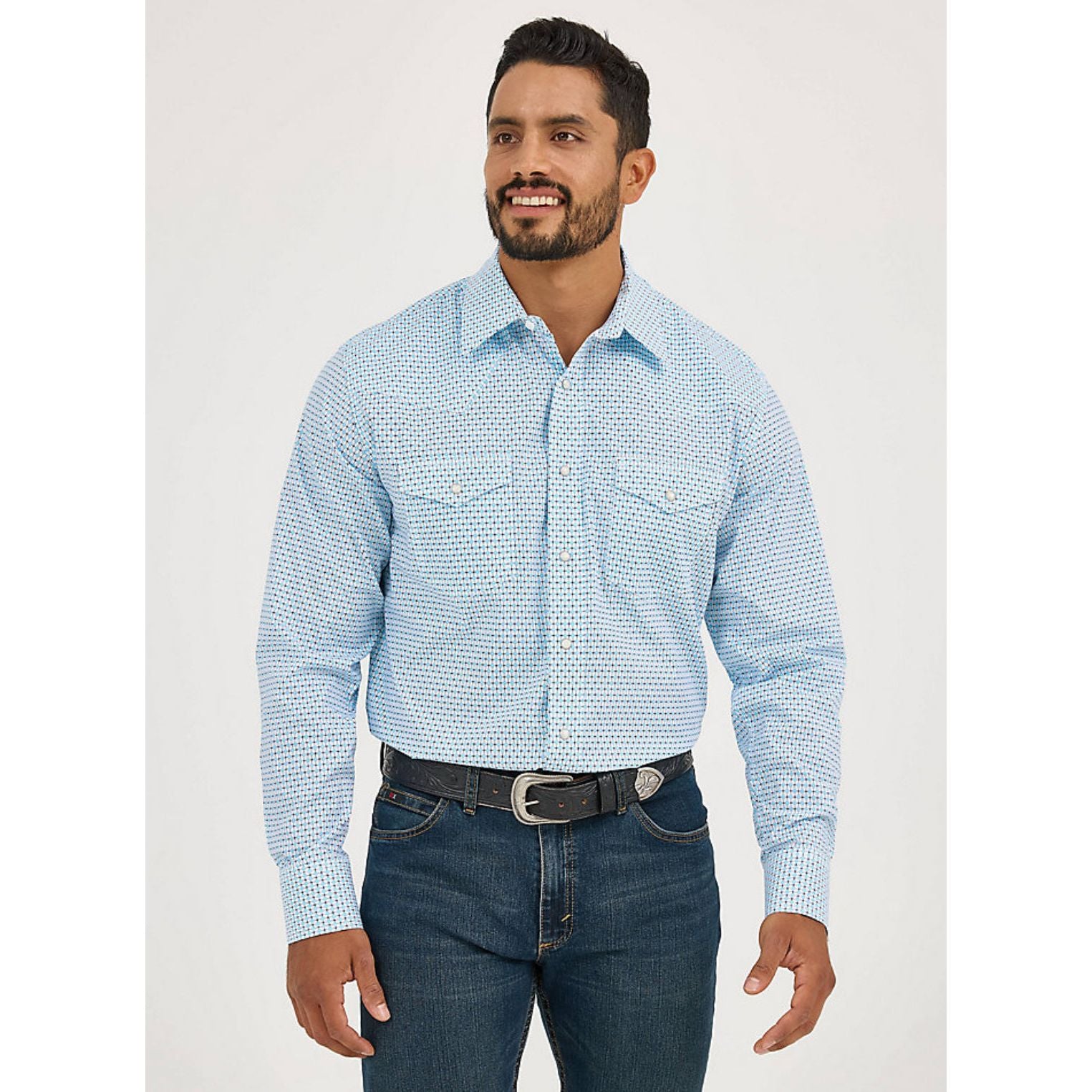 MEN'S 20X® COMPETITION ADVANCED COMFORT LONG SLEEVE TWO POCKET WESTERN SNAP SHIRT - 112365390