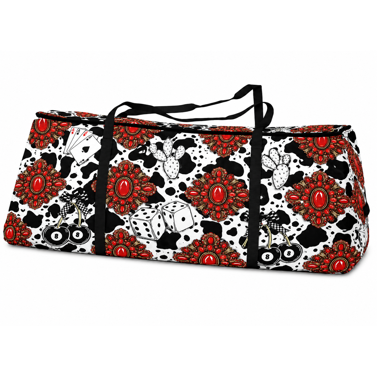 Red Turquoise Western Icon Hay Storage Bag