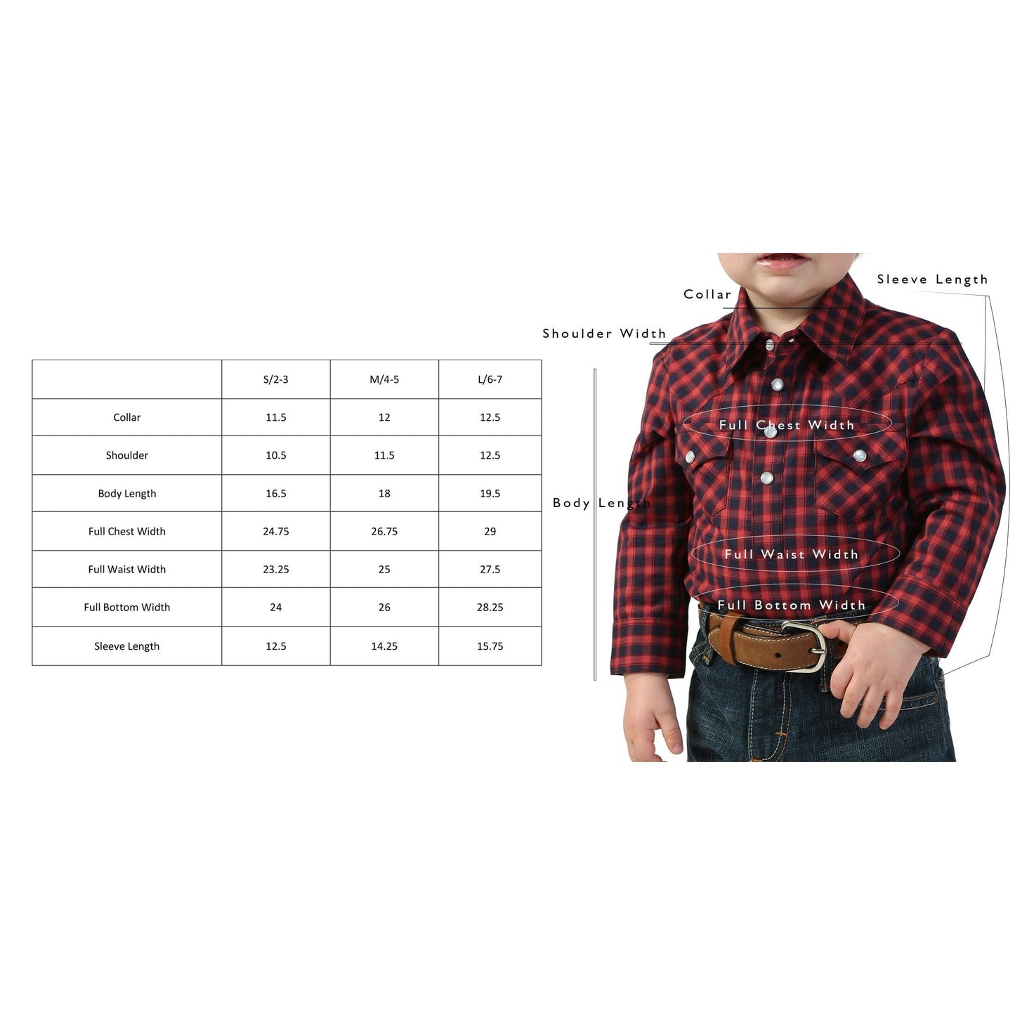 Kids Western Pearl Snaps Print Shirt-PS100K-147