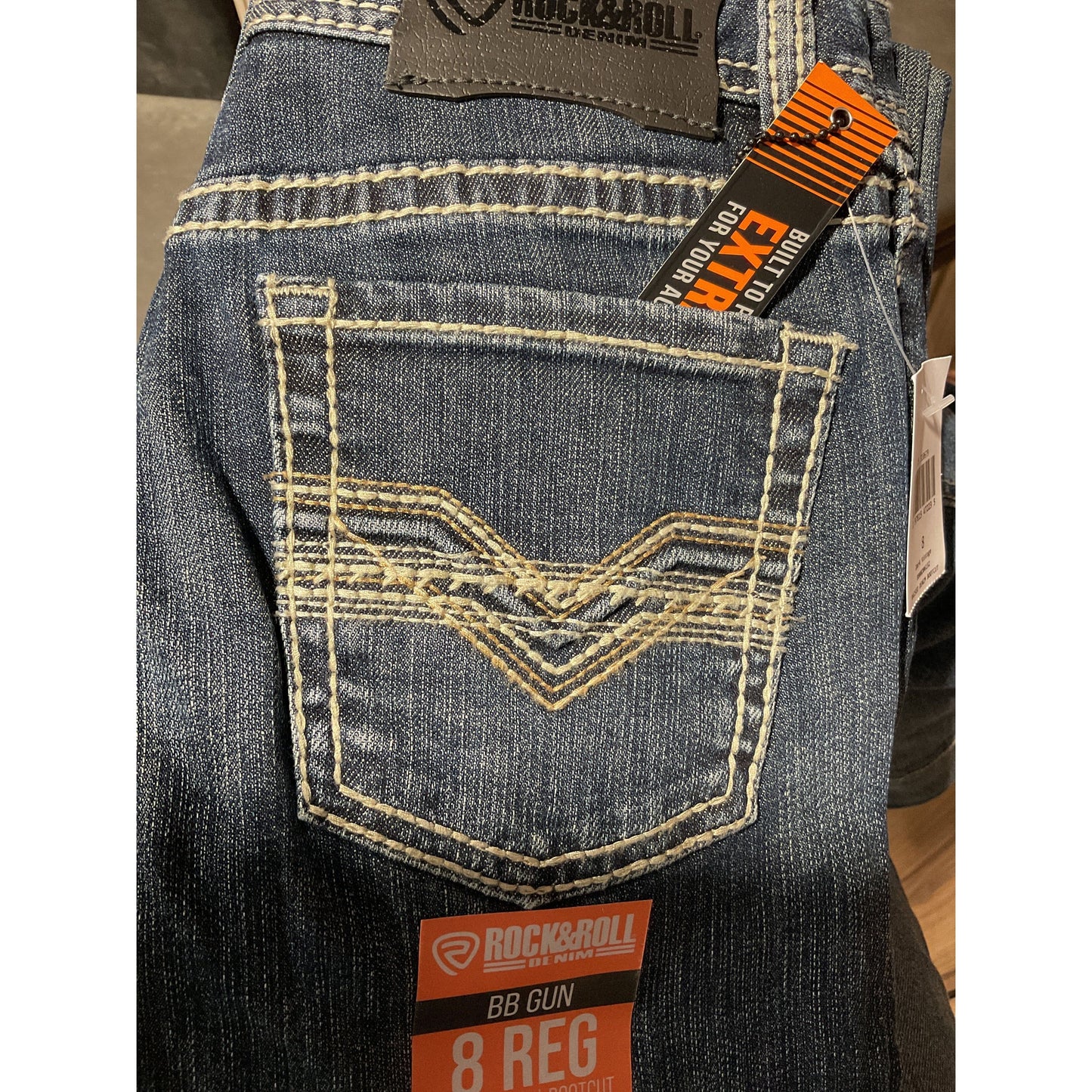 ROCK & ROLL Boy’s Jean - BB GUN, REGULAR Fit, BOOTCUT, RAISED DENIM, BB0BD06132