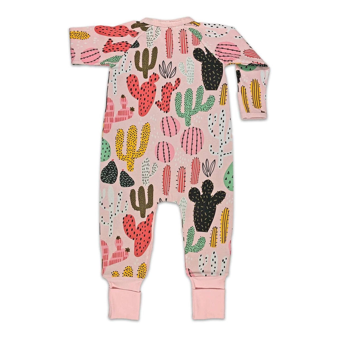 Good Luck Sock - Cacti, Pink Baby Pajamas
