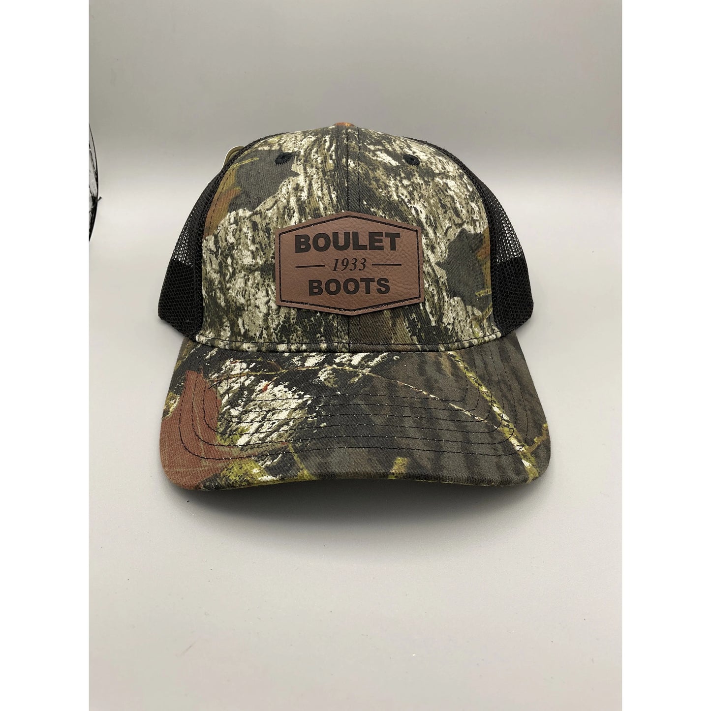 Boulet Boots Men’s Leather Patch Hats