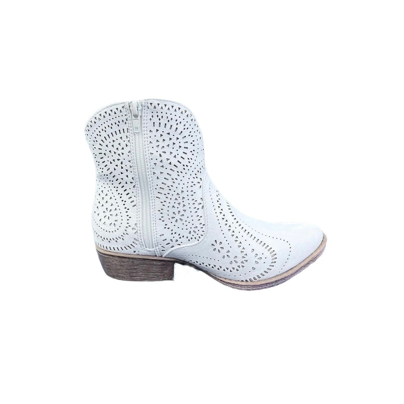 VERY G Zest White Booties VGLB0369