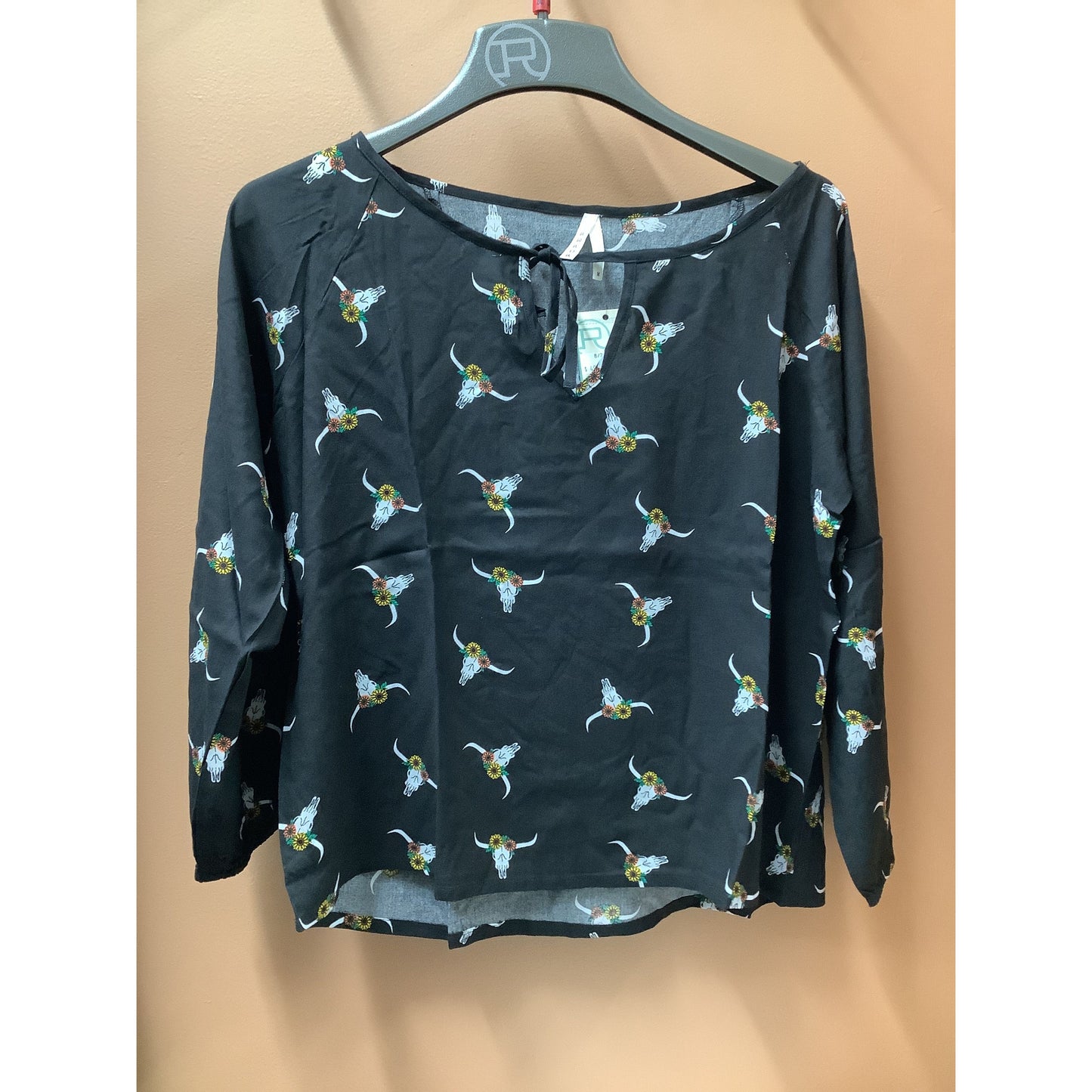 Roper Ladies Western Skull Print Blouse 03-050-0590-6130