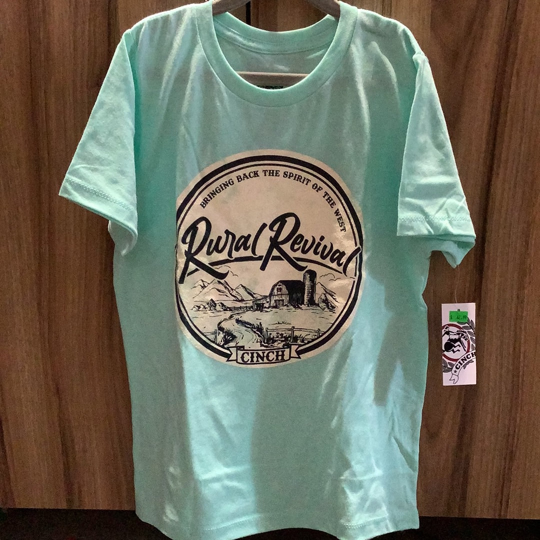 Cinch Boys T-Shirt - Teal Revival MTT7670143