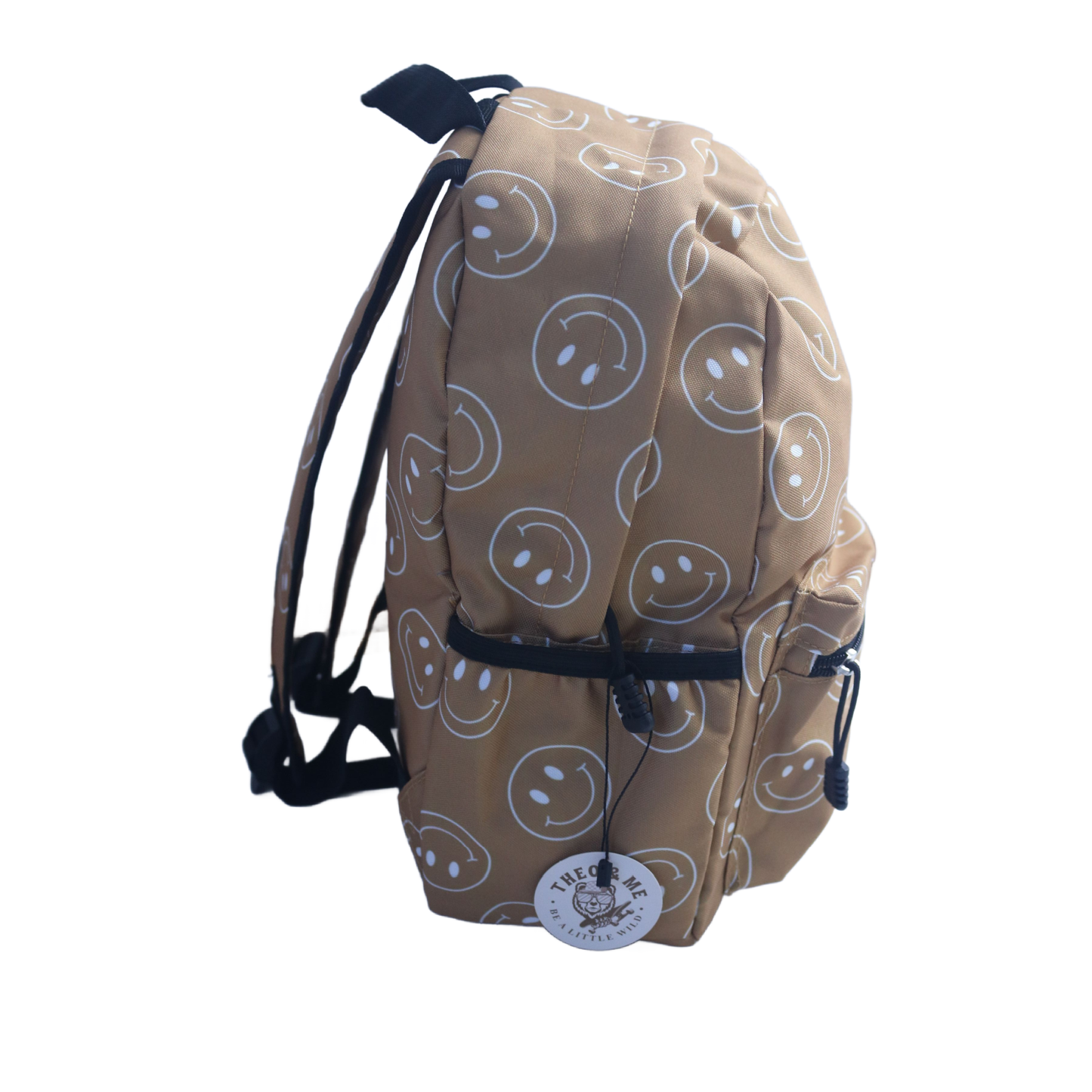 Rufflеѕ & Bоwtіеѕ - Affordable Boys & Girls Clothing - Kids Backpacks - Tan Happy Faces