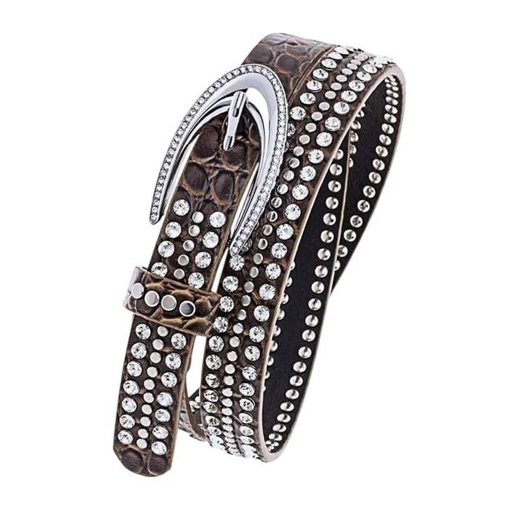 Crystal Studs Fashion Belt