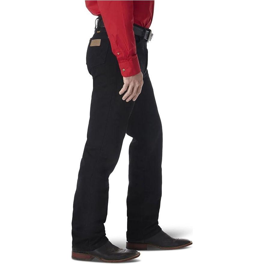 Mens Black Cowboy Cut Pro Rodeo Wrangler Jeans 10H3MWZWK