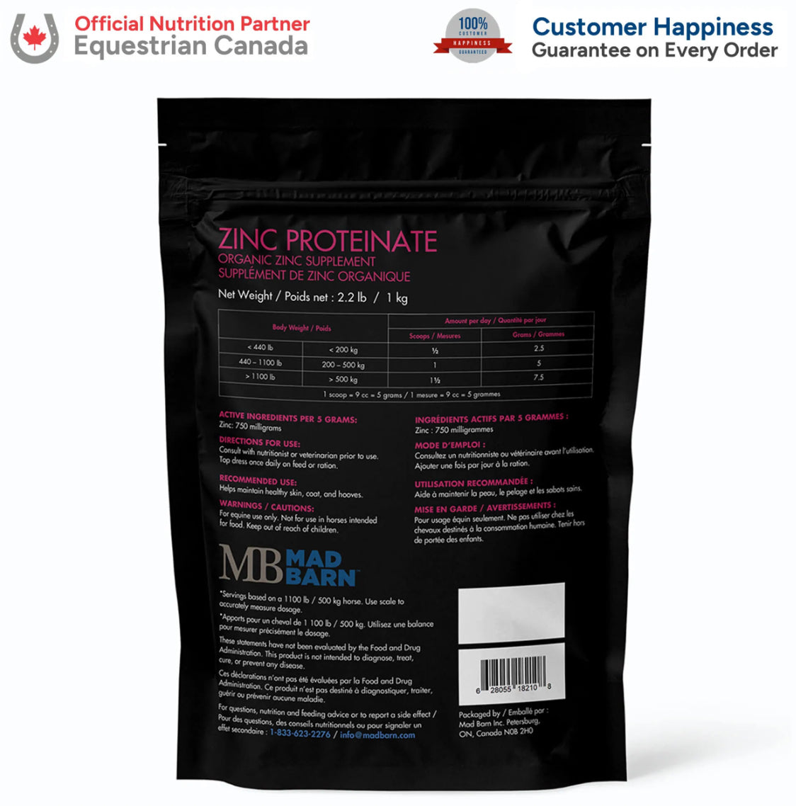 Mad Barn Zinc Proteinate 1kg