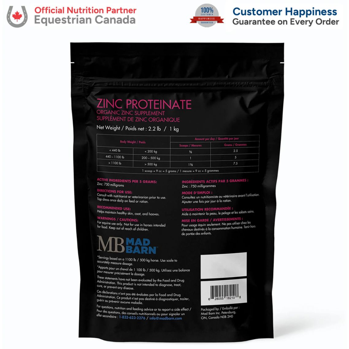 Mad Barn Zinc Proteinate 1kg
