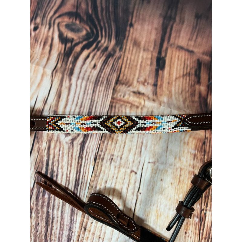Ranch Hand Brow Beaded Headstall