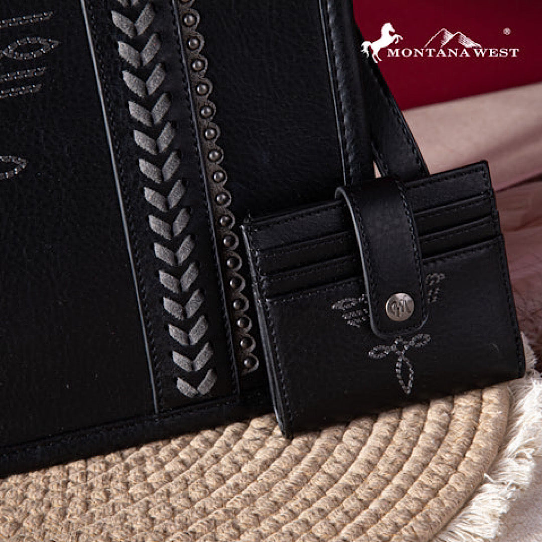Montana West Smooth Boot Stitch Purse