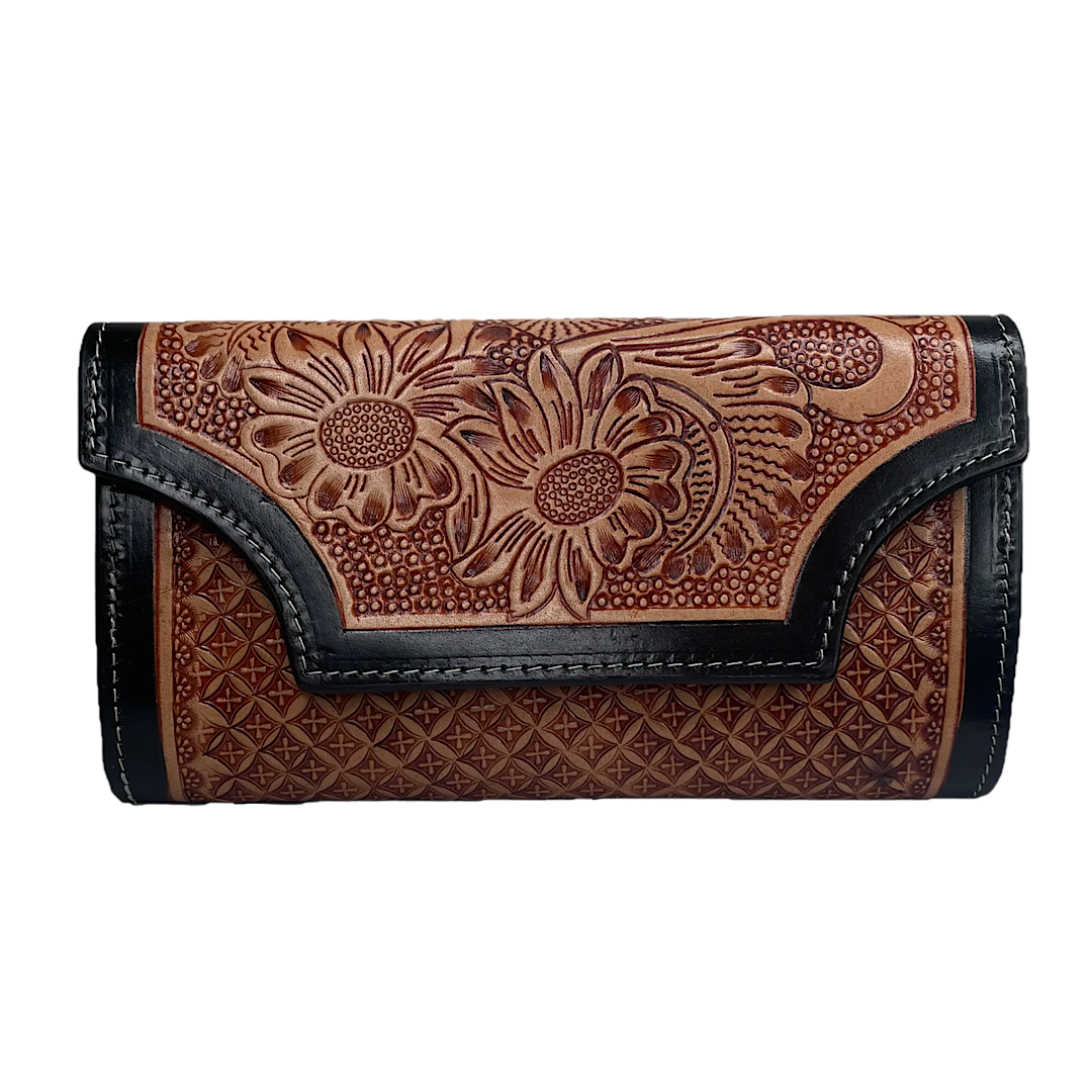 SVK - Sunflower Tooled Wallet SVK-T061