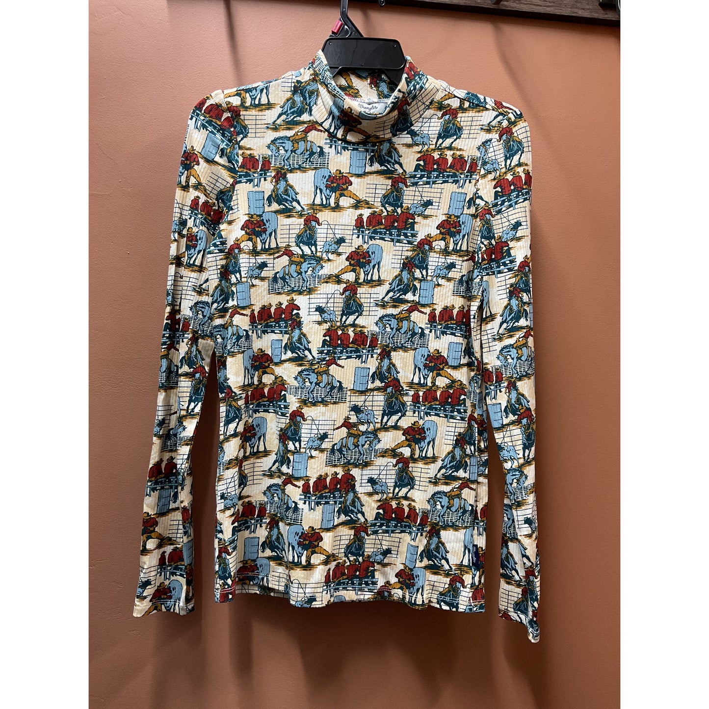 Wrangler Ladies Retro Bold Rodeo Long Sleeve, Ribbed 112371629