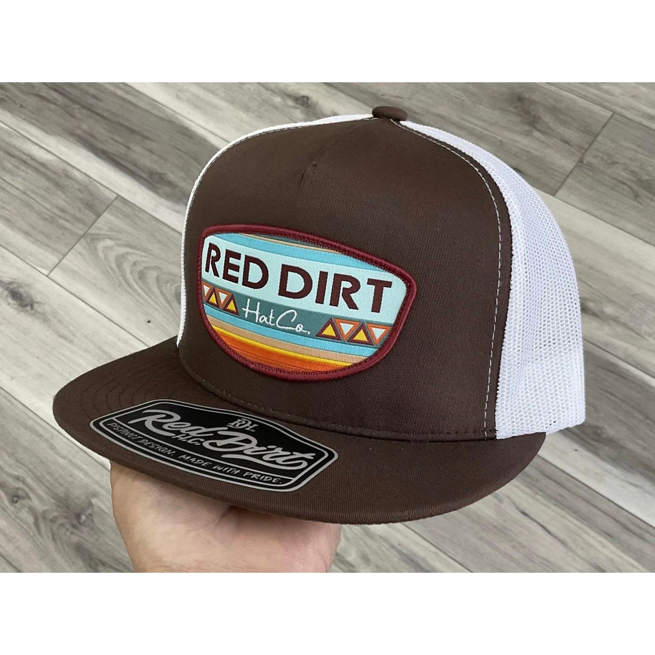 Red Dirt Hat Co. - PART TIME BROWN/WHITE CAP RDHC-625