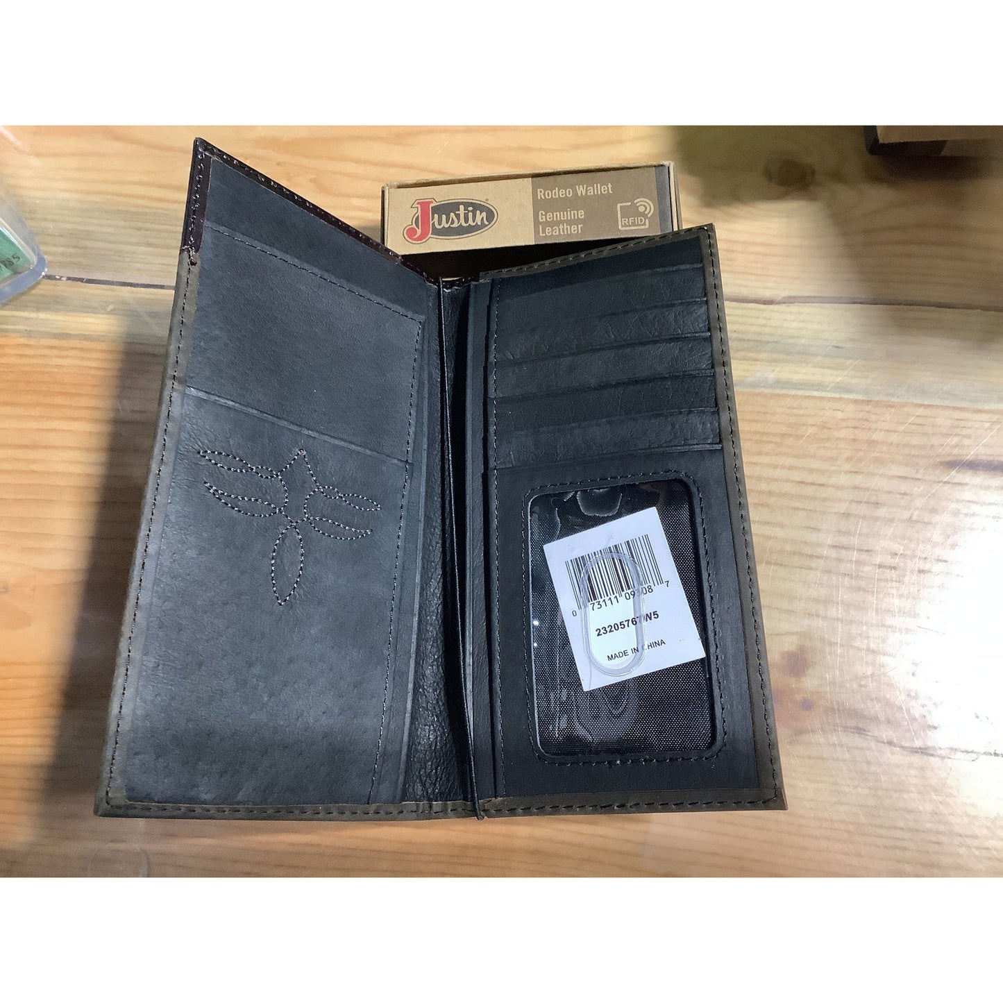 Justin Western Rodeo Wallet Taupe/Russet 23205767w5