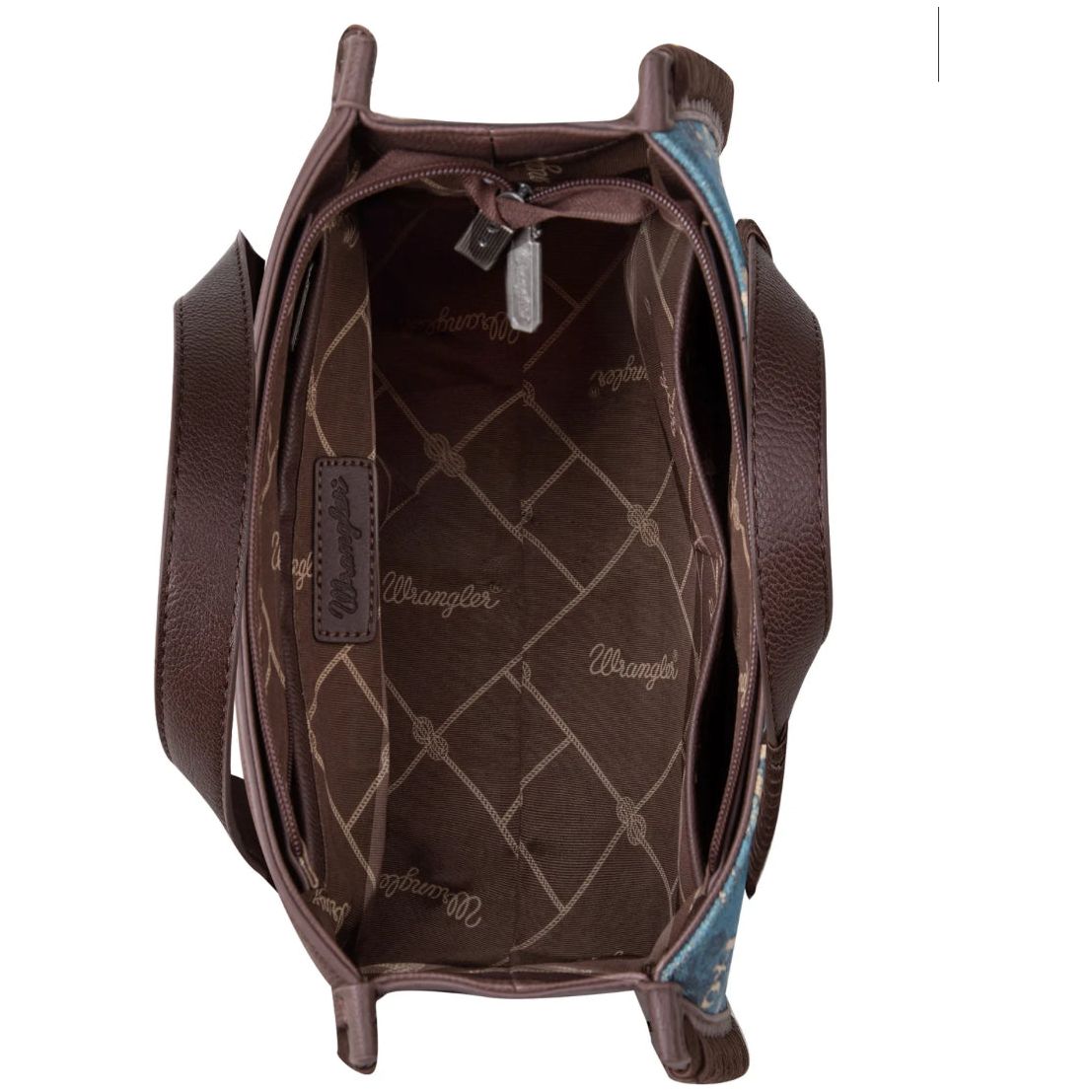 Wrangler Vintage Retro Cowboy Cool Print Satchel/Crossbody WG60-8317