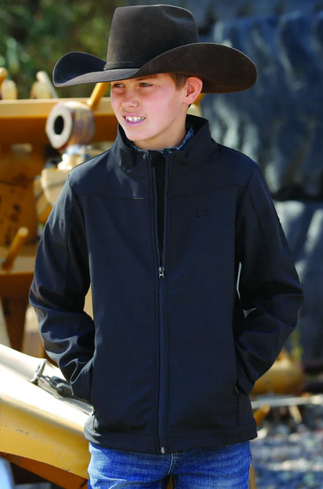 CINCH BOYS BONDED JACKET - BLACK MWJ7480003